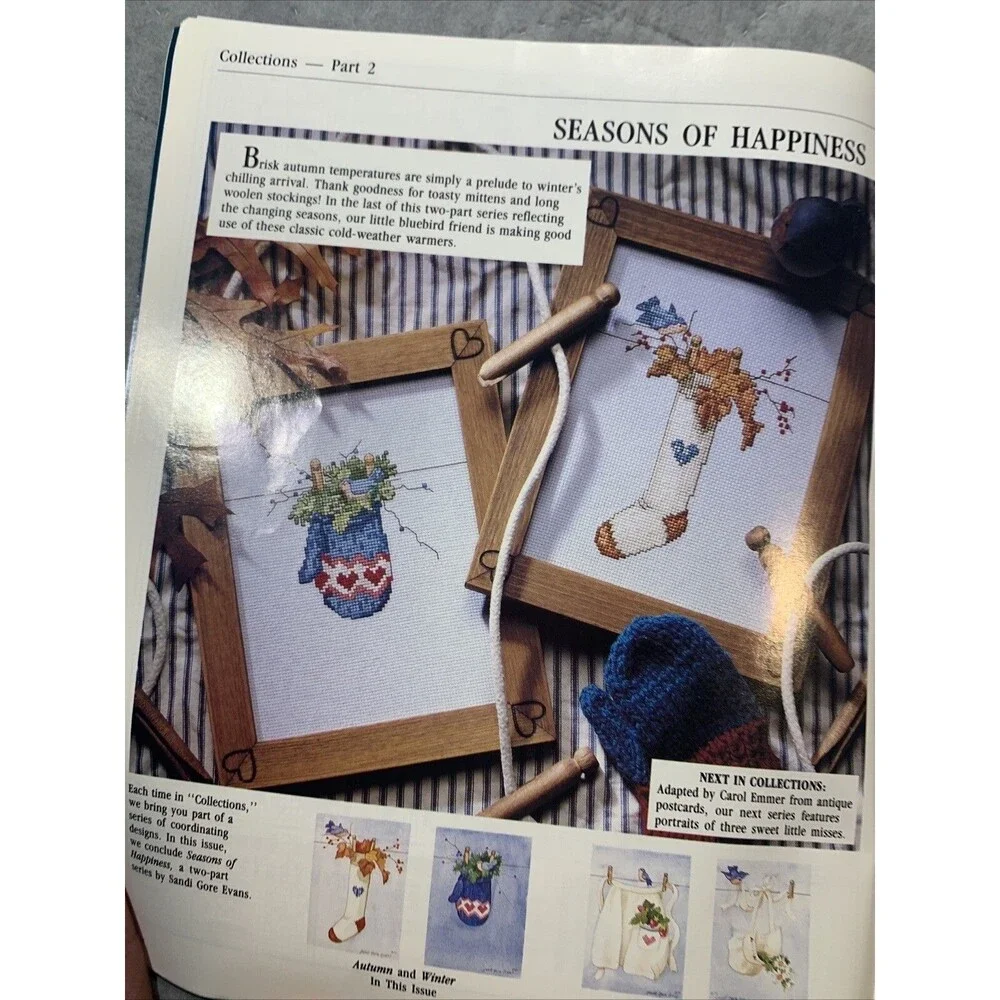 For The Love Of Cross Stitch Magazine May 1993 21 projects, flower alphabet